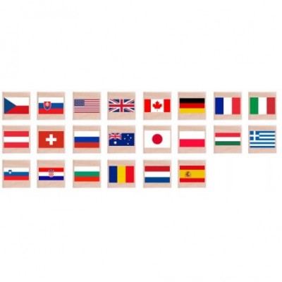 Atminties žaidimas "Pasaulio vėliavos"