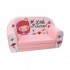 Šviesiai rožinė vaikiška sofa - "Mergaitė"