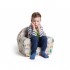 Mielas pilkas foteliukas vaikams - "Meškutis"