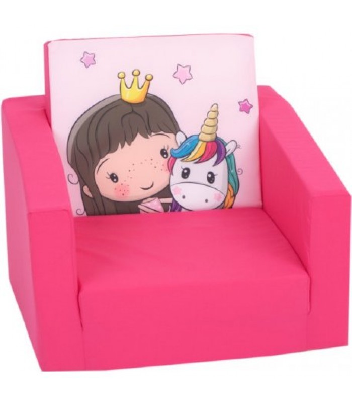 Rožinis foteliukas - "Unicorn"