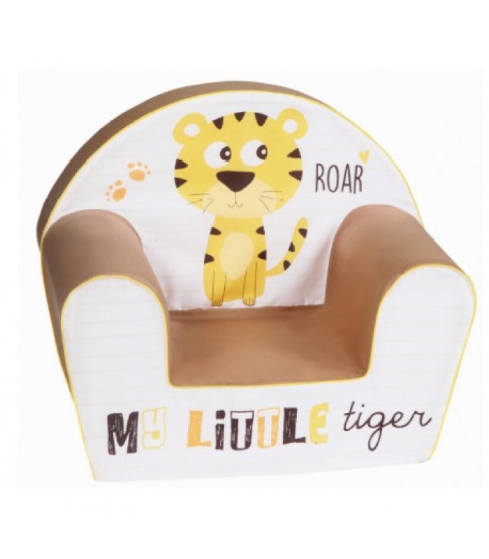 Minkštas vaikiškas foteliukas "Mano tigras"