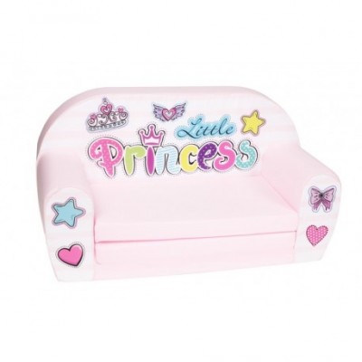 Rožinė vaikiška sofa - "Mažoji princesė"