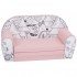 Rožinė minkšta sofa - "Miškas"