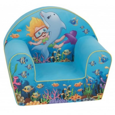 Mėlynas fotelis - "Aqua"
