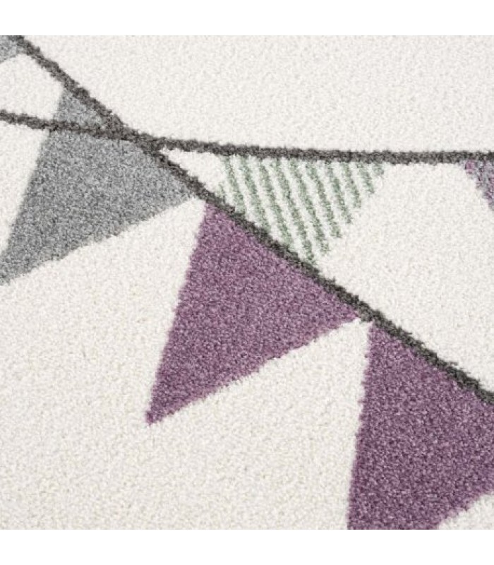 Kreminės spalvos kilimas - "Trikampėliai"