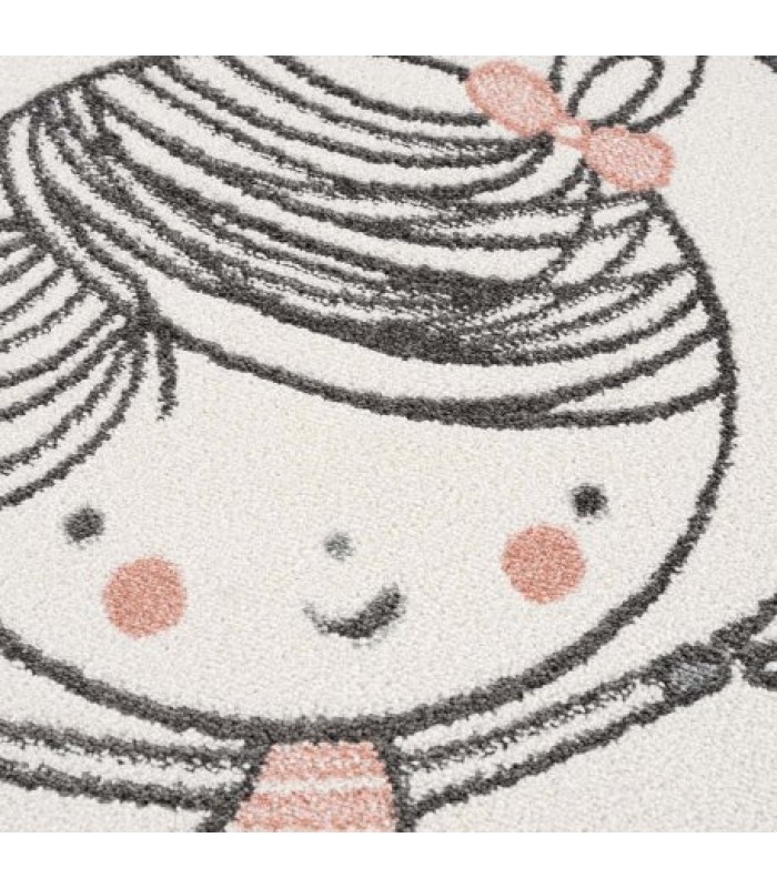 Kreminės spalvos kilimas - "Laiminga mergaitė"