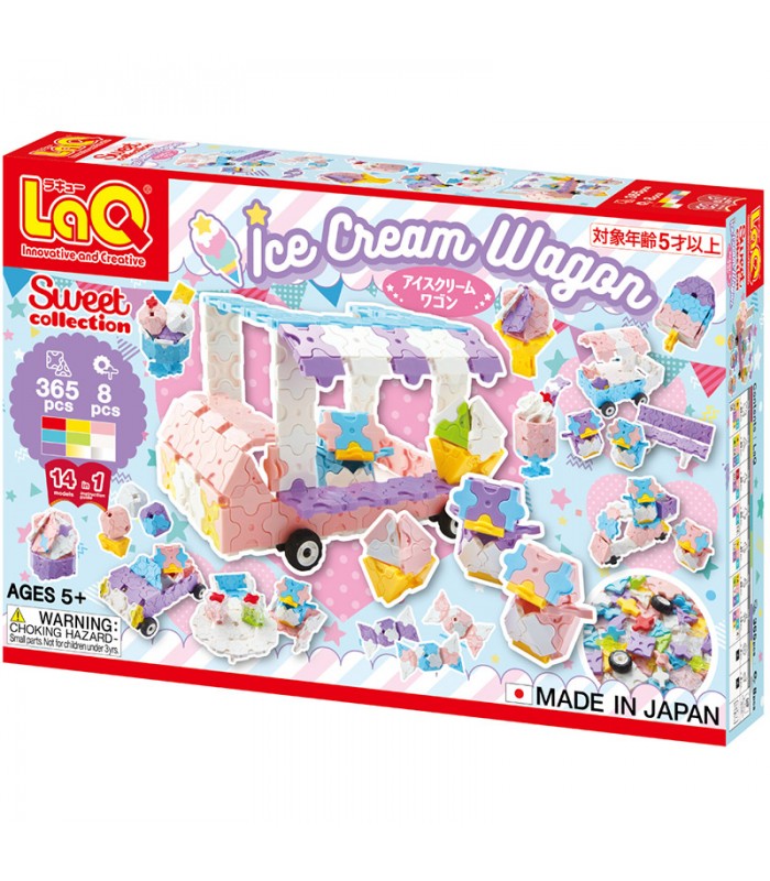 Japoniškas konstruktorius LaQ "Sweet Collection ICE CREAM WAGON"