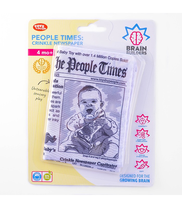 „Brain Builders“ neplyštantis laikraštis „Kūdikių žinios“ / Amžius: 4 mėn. +